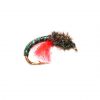 Trout Fishing Fly, Peacock Head Green Crisp Packet Epoxy Buzzer