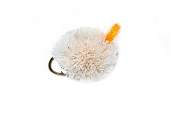 Orange Hot Spot White Dog Biscuit