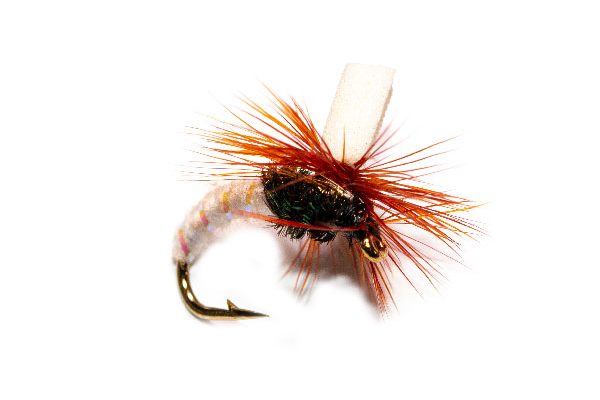 White Suspender Parachute Trout Fly