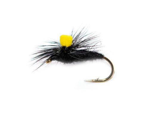 Black Gnat Yellow Foam Suspender Parachute - Image 3