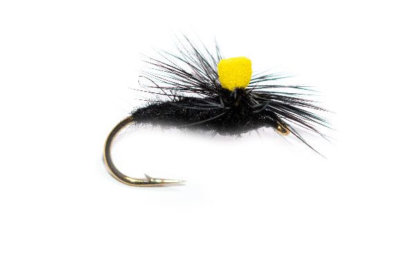 Black Gnat Yellow Foam Suspender Parachute