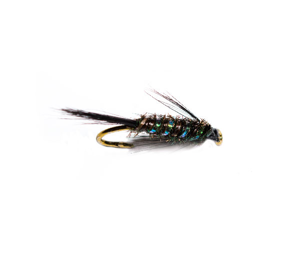 Black Holographic Devil Nymph trout fish fishing flies