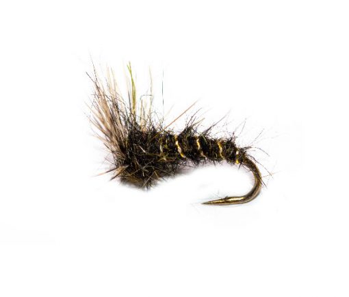 Dark Olive Deer Hair Emerger - Image 2