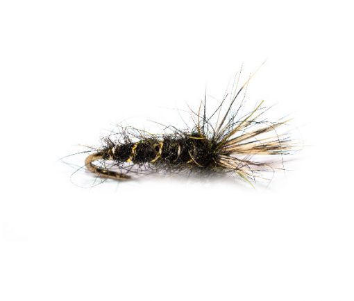 Dark Olive Deer Hair Emerger - Image 3
