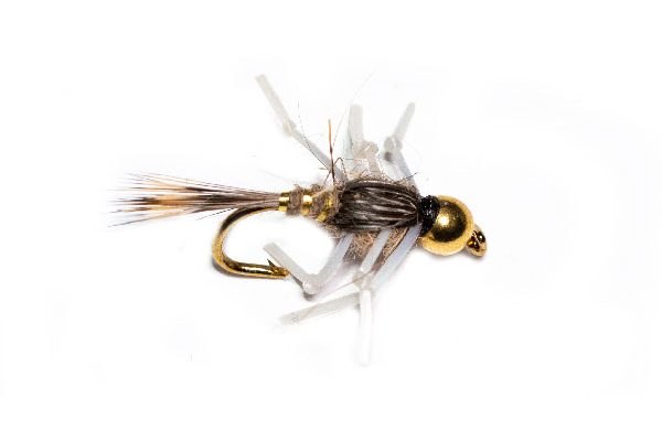 Kicking Leggy Gold Ribbed Hares Ear Nymph Trout Fly