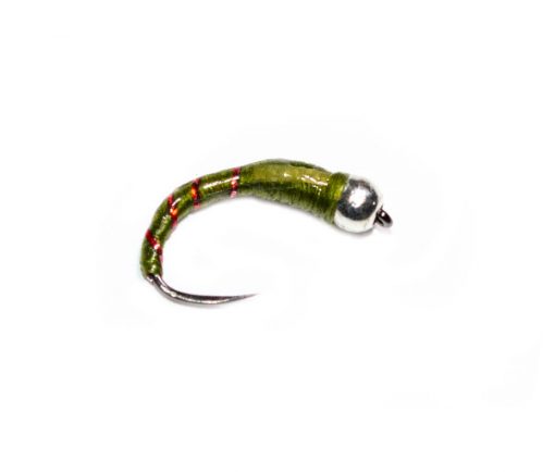 Silver Head Olive Glass Buzzer Fishing Fly