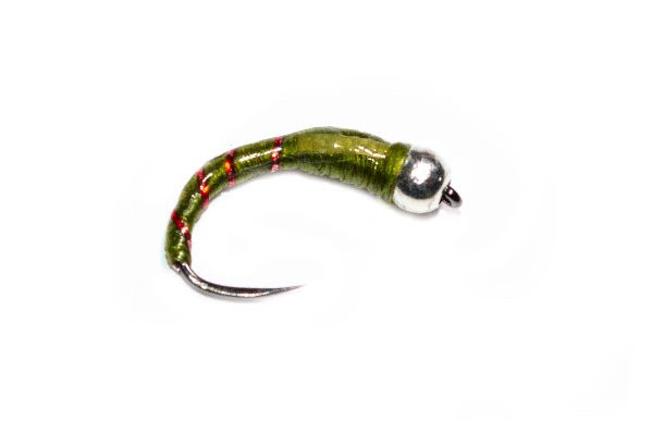 Silver Head Olive Glass Buzzer Fishing Fly