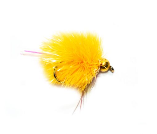 Yellow Cut Throat Goldhead Shimmer Blob