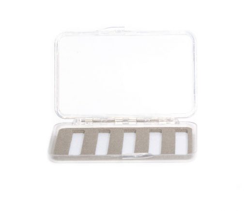 100 Space Clear Acrylic Fly Box FREE 8 x Flies