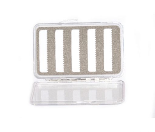 100 Space Clear Acrylic Fly Box 50 mixed Fly Selection Included - Image 3