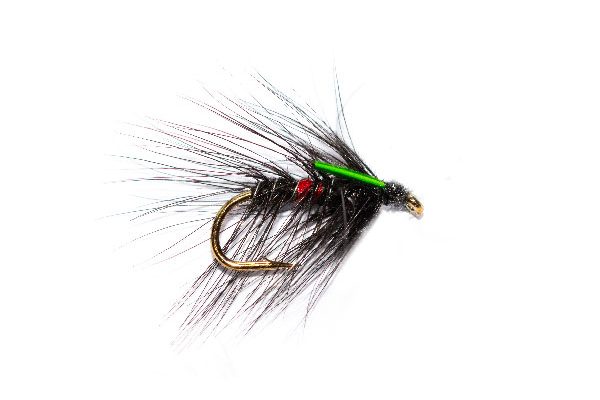 Wet Fishing Fly Bibio Green Biot