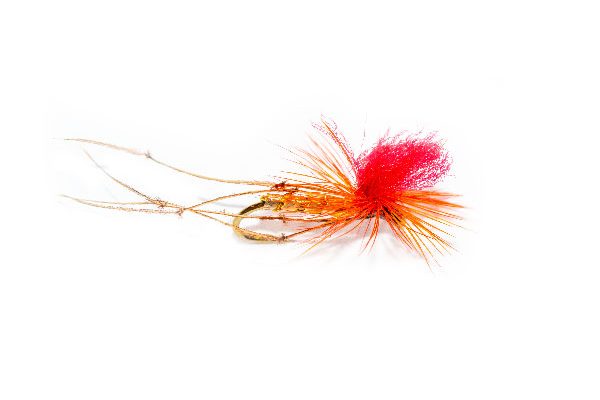 Daddy Long Legs Orange Parachute Red Hotspot Fishing Fly