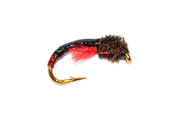 Peacock Head Black with Red Butt Crisp Packet Epoxy Buzzer