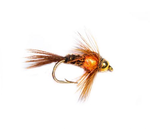 Pheasant Tail Goldhead Peach Angelina Sparkle Thorax