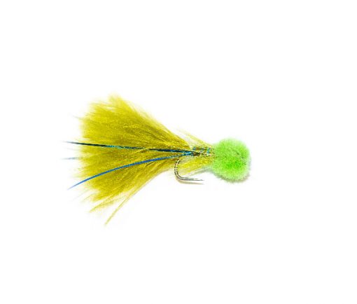 Hatching Green Hot Head Blue Flash Damsel Nymph Fishing Flies