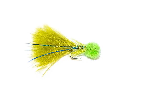 Hatching Green Hot Head Blue Flash Damsel Nymph Fishing Flies