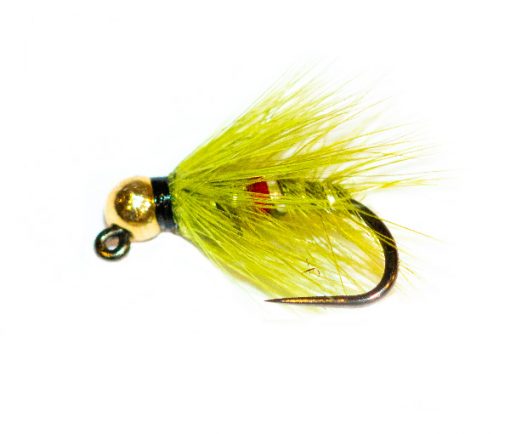 Gold Tungsten Head Jig Olive Bibio Spider - Image 4