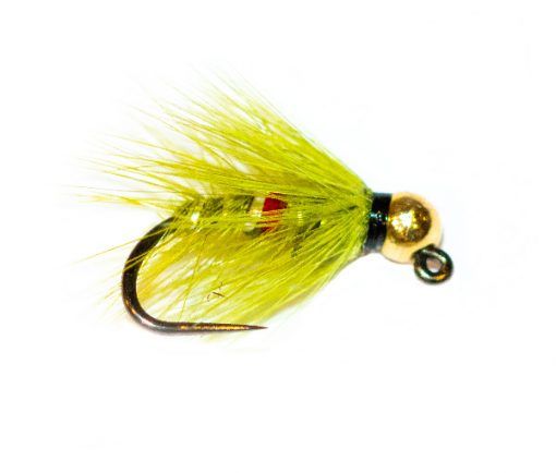 Gold Tungsten Head Jig Olive Bibio Spider
