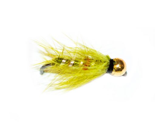 Gold Tungsten Head Jig Olive Bibio Spider - Image 2