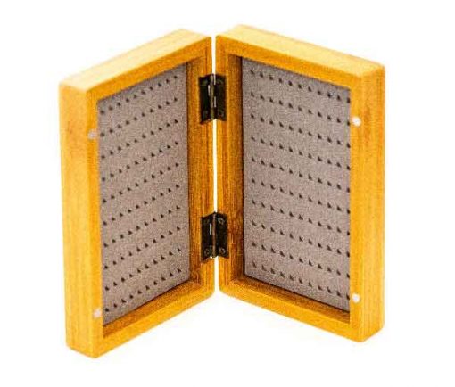 Wooden Fly Box With Flies