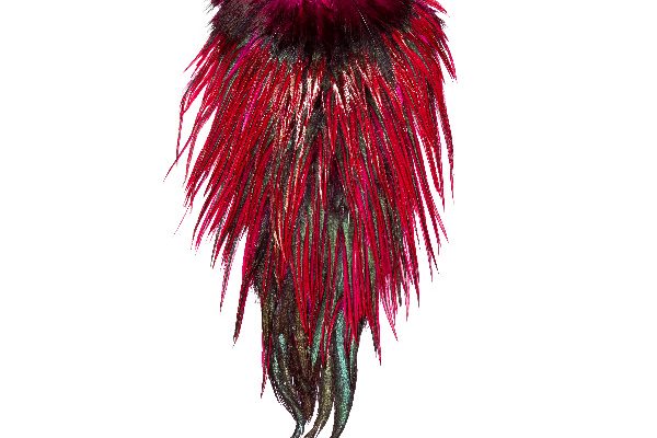 Fly Tying Fishing Flies Magenta Magic Badger Saddle Cape