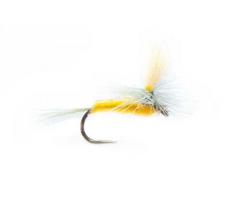 Blue Wing Olive Sulphur Parachute Dry Fly - 6-Pack For Fly Fishing