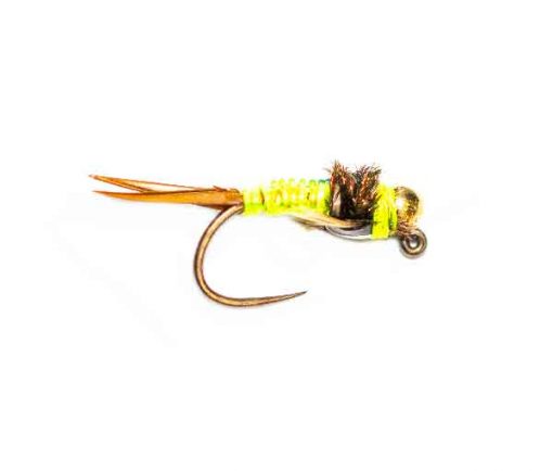 Fishing Fly Fluo Green Copper John