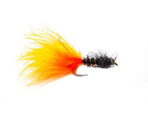 Fishing Flies Hot Orange Marabou Spectra Leech