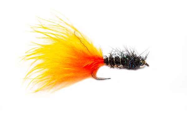 Fishing Flies Hot Orange Marabou Spectra Leech