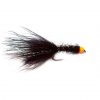 Fishery Flies, Orange Hot Head Spectra Black Marabou Leech