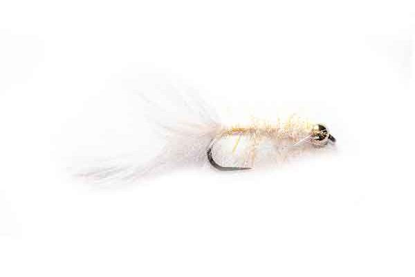 White Killer Spectra Leech Trout Fly