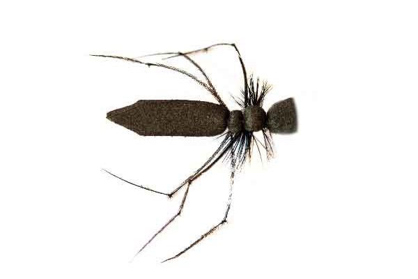 Lancaster Black Aero Hawthorn Dry Fly