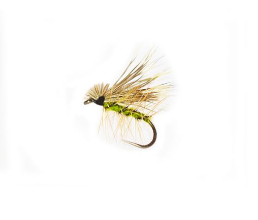 Elk Hair Wing Caddis Olive Trout Fly