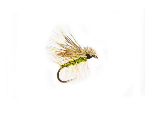 Elk Hair Wing Caddis Olive Trout Fly
