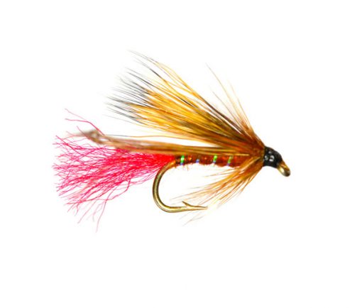 Hair Wing Brown Hopper Red Tag