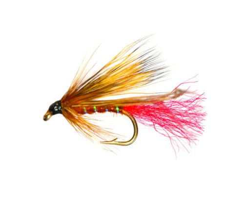 Hair Wing Brown Hopper Red Tag