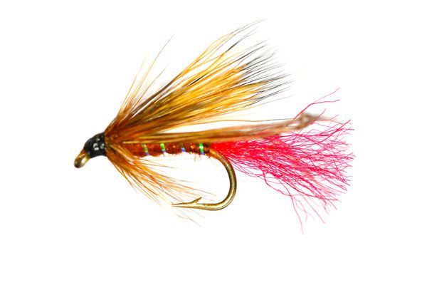 Hair Wing Brown Hopper Red Tag