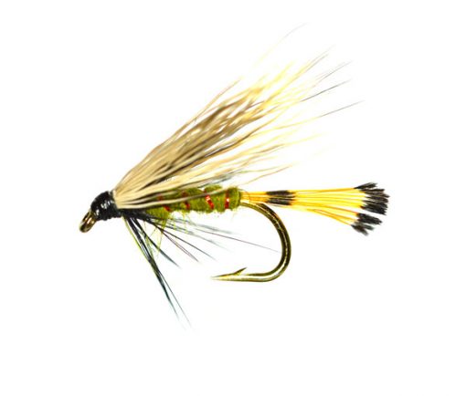 Hair Wing Red Ribbed Sooty Olive