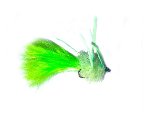 green flexi leggy blob trout fishery flies