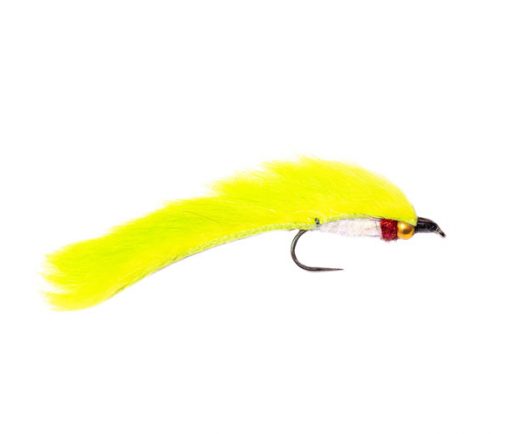 Gold Nugget Hot Spot Fluo Green UV Sparkle Barbless Fishing Flies