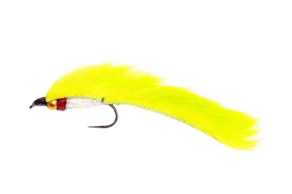 Gold Nugget Hot Spot Fluo Green UV Sparkle Barbless Fishing Flies