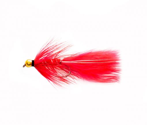 Goldhead Silver Flash Red Blood Damsel Barbless Fishing Fly