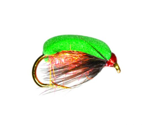 Green Back Orange Sparkle Foam Beetle