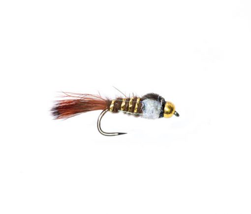 Nugget Brown Hares Ear Pearl Crystal Thorax Barbless Trout Flies