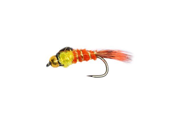 Nugget Orange Hares Ear Yellow Crystal Thorax Barbless Trout Flies