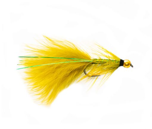 Olive Body Green Flash Damsel Goldhead Trout Fly