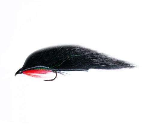 Pearl Green Flash Body Black Zonker Trout Fishing Fly