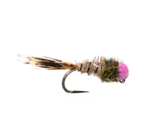 Roza's Hares Ear Pink Jig Trout Fishery Flies