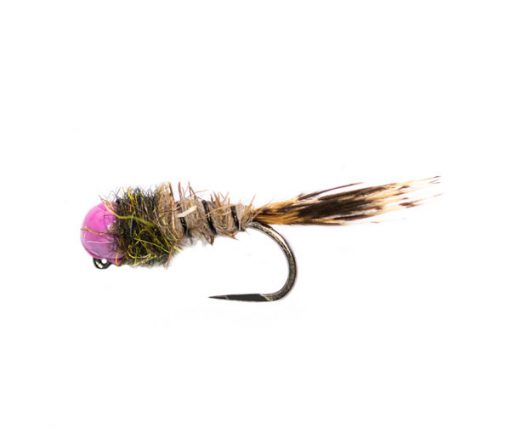 Roza's Hares Ear Pink Jig Trout Fishery Flies
