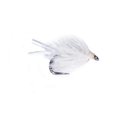 Crystal White Ice Sparkle Blob Fishing Fly